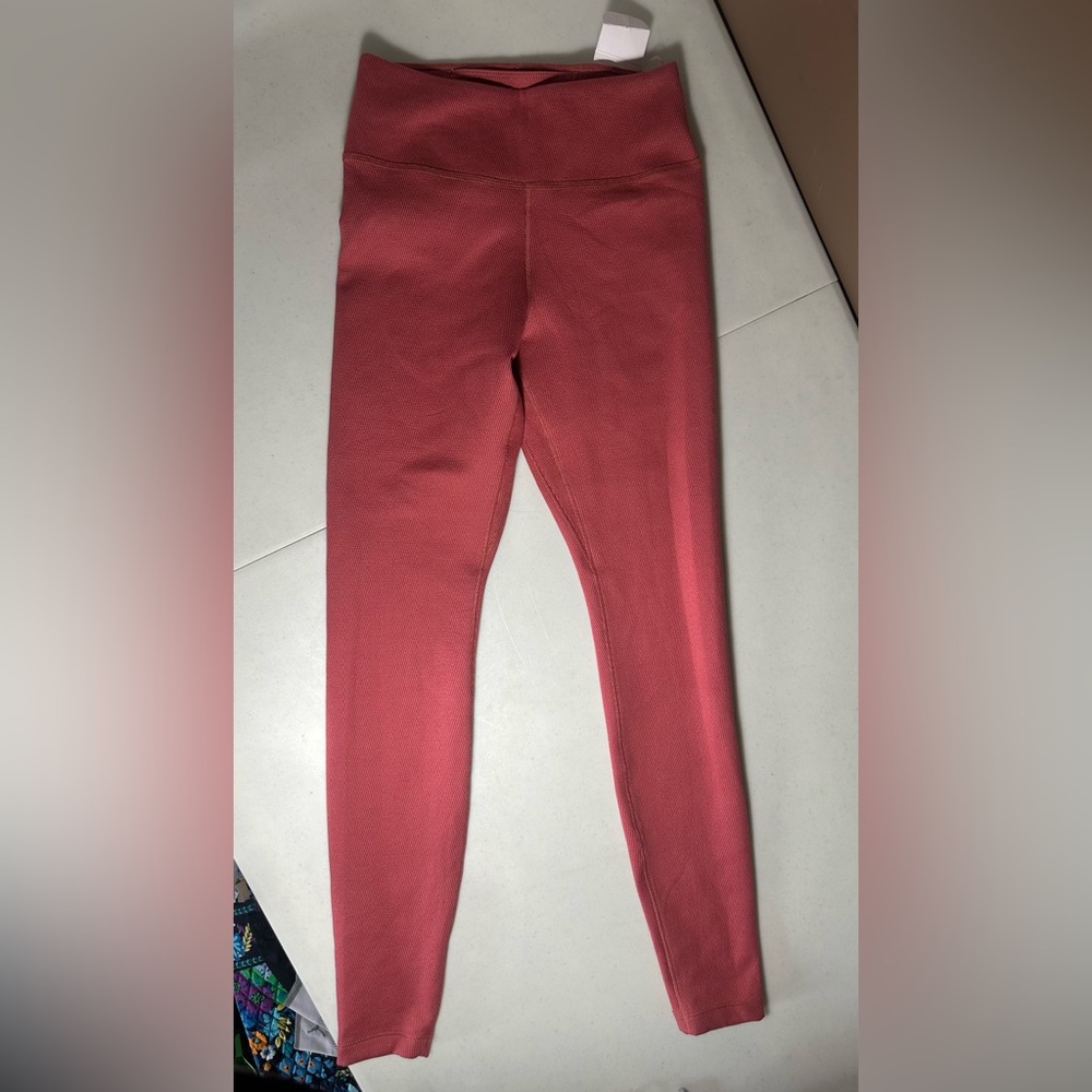 Nike One Therma-FIT Mid-Rise Leggings Canyon Rust NWT Size XS - Picture 8 of 12